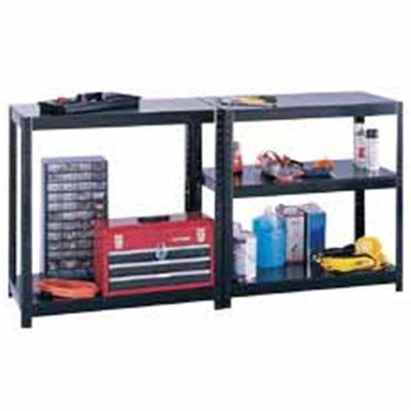 Safco Company Steel Shelving- 1000 lb Cap- 36in.x18in.x72in. or 72x18in.x36in.- Black SA463600